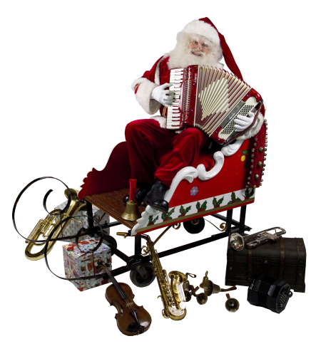 Muzikale Kerstman te boeken bij www.kwekel-evenementen.nl