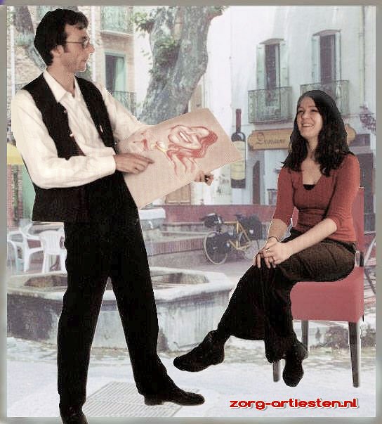 Sneltekenaar - Karikaturist boekt u bij www.zorg-artiesten.nl